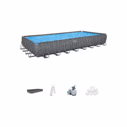La piscina Bestway Power Steel™ APX 365 offre una soluzione robusta e spaziosa per il divertimento estivo in giardino. Con di ...