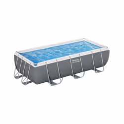 La Piscina Rettangolare Steel Pro Max 56441-7 Grigio Scuro - 404x201x100cm con Filtro a Cartuccia Bestway è la soluzione idea ...