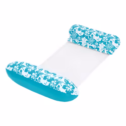 Bestway 43839 galleggiante da piscina e da spiaggia Blu, Bianco Fantasia PVC Materassino galleggiante