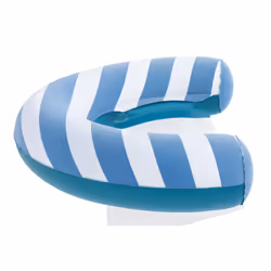 Bestway 43852 galleggiante da piscina e da spiaggia Blu, Bianco Monocromatico PVC, Poliestere Sedia a sdraio galleggiante - Vista aggiuntiva 8