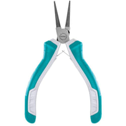 Total - Mini pinze a becchi tondi 115 mm Ideale per gioielli Compatto e versatile Massima precisione Realizzato in cromo vanadio Manico bimateriale