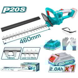 Total - Tagliasiepi a batteria 450 mm 20V diametro 18mm - one battery