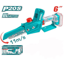 Potatore a batteria motosega potatrice 20V 6' (15cm) batteria non inclusa Total