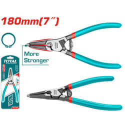 Total - pinza seeger anelli elastici esterni becchi dritti testa dritta 180mm