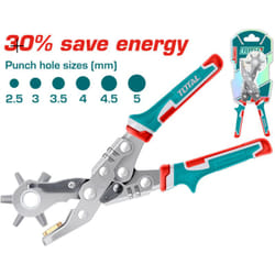 Total - pinza fustellatrice per occhielli fori cintura fustella cuoio Ø2,5-5mm