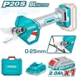 Total - Kit cesoia elettrica 25mm 20V brushless con batteria e valigetta