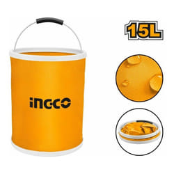 Secchio Richiudibile Pieghevole Ingco Silicone 15L con Gancio Manico Contenitore