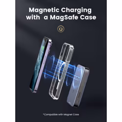 Ugreen 10000mAh Mini Powerbank Wireless 20W with MagSafe grey - Vista aggiuntiva 4