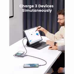 Ugreen 10000mAh Mini Powerbank Wireless 20W with MagSafe grey - Vista aggiuntiva 8