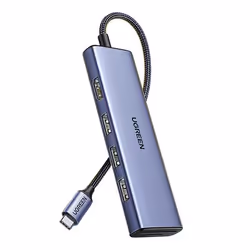 Ugreen 20956A hub di interfaccia USB tipo-C 5000 Mbit/s Argento - Vista aggiuntiva 2