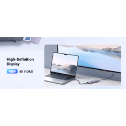 Ugreen 15596 replicatore di porte e docking station per laptop Cablato USB 3.2 Gen 1 (3.1 Gen 1) Type-A + Type-C Alluminio - Vista aggiuntiva 5