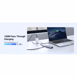Ugreen 15596 replicatore di porte e docking station per laptop Cablato USB 3.2 Gen 1 (3.1 Gen 1) Type-A + Type-C Alluminio - Vista aggiuntiva 6