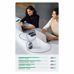 Ugreen Nexode Pro 160W GaN Charger with USB-C Cable Universale Nero, Grigio AC Ricarica rapida Interno - Vista aggiuntiva 8