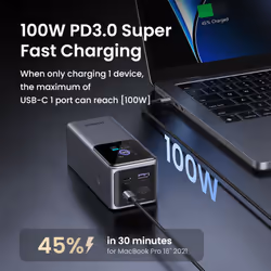 Ugreen 20000mAh 130W Fast Charging Powerbank - Vista aggiuntiva 7