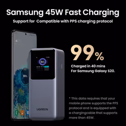 Ugreen 20000mAh 130W Fast Charging Powerbank - Vista aggiuntiva 8