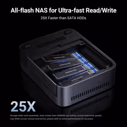 Ugreen DXP480T Plus NAS Desktop Intel® Core™ i5 8 GB DDR5 Grigio - Vista aggiuntiva 2