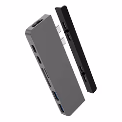 HYPER HD28C, USB 3.2 Gen 1 (3.1 Gen 1) Type-C, Grigio, MicroSD (TransFlash), SD, HDMI, Thunderbolt 3, USB 3.2 Gen 1 (3.1 Gen ...