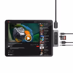 HYPER HD449 replicatore di porte e docking station per laptop Grigio - Vista aggiuntiva 4
