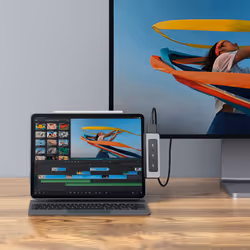 HYPER HD449 replicatore di porte e docking station per laptop Grigio - Vista aggiuntiva 6