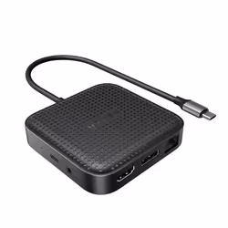 HYPER HD583-GL, Docking, USB 3.2 Gen 1 (3.1 Gen 1) Type-C, 85 W, 10,100,1000 Mbit/s, Nero, 60 Hz