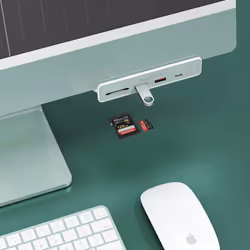 HYPER HD34A8 replicatore di porte e docking station per laptop USB 3.2 Gen 1 (3.1 Gen 1) Type-C Bianco - Vista aggiuntiva 4