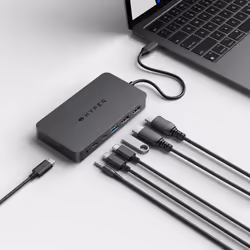 Targus HyperDrive Next Dual Cablato USB tipo-C Grigio - Vista aggiuntiva 6
