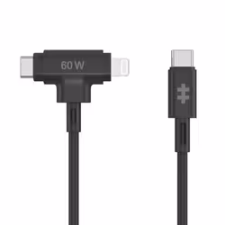 HYPER HyperJuice, 1,5 m, USB C, USB C/Lightning, USB 2.0, Nero