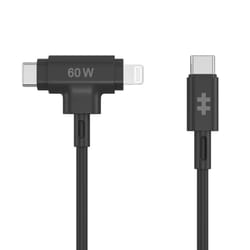 HYPER HyperJuice cavo USB USB 2.0 1,5 m USB C USB C/Lightning Nero