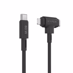 HYPER HyperJuice cavo USB USB 2.0 1,5 m USB C USB C/Lightning Nero - Vista aggiuntiva 4