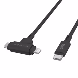 HYPER HyperJuice cavo USB USB 2.0 1,5 m USB C USB C/Lightning Nero - Vista aggiuntiva 5