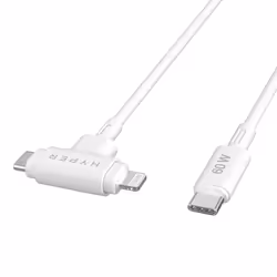 HYPER HyperJuice cavo USB USB 2.0 1,5 m USB C USB C/Lightning Bianco - Vista aggiuntiva 5