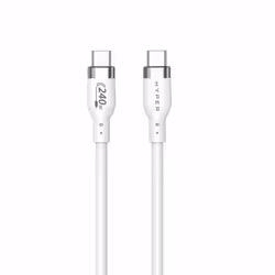 HYPER HJ4002WHGL, 2 m, USB C, USB C, USB 2.0, 0,48 Gbit/s, Bianco