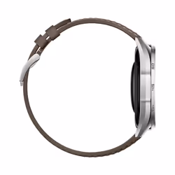 Huawei WATCH GT6 Smartwatch 46 mm Acciaio inox GPS cinturino fluoroelastomero Marrone - Vista aggiuntiva 6
