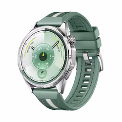 Huawei WATCH GT6, Cassa 46mm in acciaio inossidabile e cinturino verde. Compatibile con iOS e Android. Fino a 21 giorni di autonomia. - Vista aggiuntiva 2