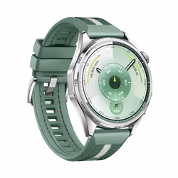 Huawei WATCH GT6, Cassa 46mm in acciaio inossidabile e cinturino verde. Compatibile con iOS e Android. Fino a 21 giorni di autonomia. - Vista aggiuntiva 3