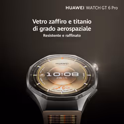 Huawei WATCH GT6 Pro, Cassa 46mm in titanio e cinturino marrone. Compatibile con iOS e Android. Fino a 21 giorni di autonomia. - Vista aggiuntiva 6