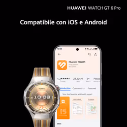 Huawei WATCH GT6 Pro, Cassa 46mm in titanio e cinturino marrone. Compatibile con iOS e Android. Fino a 21 giorni di autonomia. - Vista aggiuntiva 8