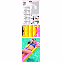 Bestway 44021 galleggiante da piscina e da spiaggia Multicolore Vinile Materassino galleggiante - Vista aggiuntiva 7