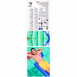 Bestway 44021 galleggiante da piscina e da spiaggia Multicolore Vinile Materassino galleggiante - Vista aggiuntiva 8