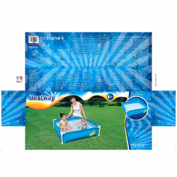 Bestway Steel Pro 56217 piscina fuori terra Piscina con bordi Piscina rettangolare 365 L Blu, Verde, Arancione - Vista aggiuntiva 4