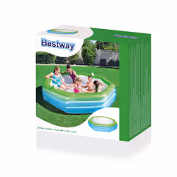 Bestway 54119 piscina fuori terra Piscina gonfiabile Piscina ottagonale 1030 L Blu, Verde