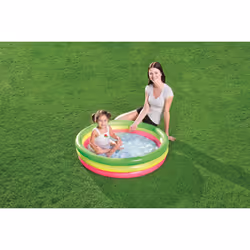 Bestway Piscina summer 3 anelli con fondo gonfiabile 102x25 cm - Vista aggiuntiva 7