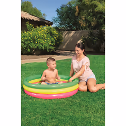 Bestway Piscina summer 3 anelli con fondo gonfiabile 102x25 cm - Vista aggiuntiva 8
