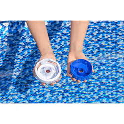 Bestway Hydrium 56384 piscina fuori terra Piscina con bordi Piscina rotonda 17430 L Blu, Grigio - Vista aggiuntiva 7