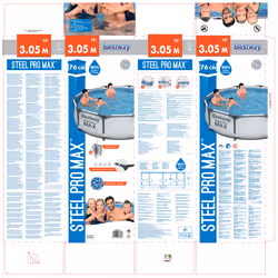 Bestway Steel Pro 56406 piscina fuori terra Piscina con bordi Piscina rotonda 4678 L - Vista aggiuntiva 7