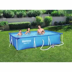Bestway Steel Pro Piscina Rettangolare mis. 300x201xh66 cm - colore azzurro - con pompa a filtro - Vista aggiuntiva 5