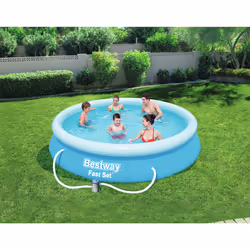 Bestway Fast Set Piscina Autoportante Rotonda mis. 366xh76 cm - colore azzurro - con pompa a filtro - Vista aggiuntiva 5