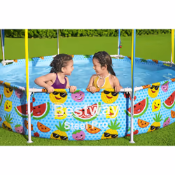 Bestway Steel Pro 56432 piscina fuori terra Piscina con bordi Piscina rotonda 1688 L Arancione, Giallo - Vista aggiuntiva 7