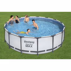 Bestway Steel Pro 56438 piscina fuori terra Piscina con bordi Piscina rotonda 16015 L Blu - Vista aggiuntiva 6