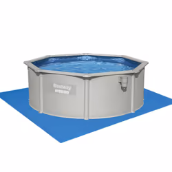 Bestway Hydrium 56574 piscina fuori terra Piscina con bordi Piscina rotonda 10990 L Blu, Grigio - Vista aggiuntiva 4